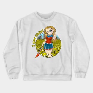 I GOT THIS!! - Girl Power vs Zombie Horde Crewneck Sweatshirt